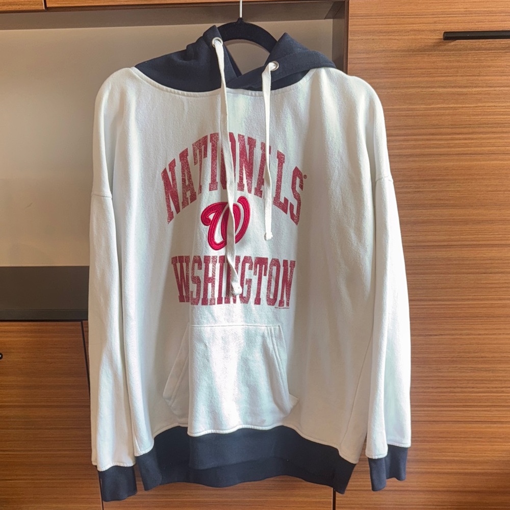 Genuine Merchandise White and Navy Nationals Hoodie
